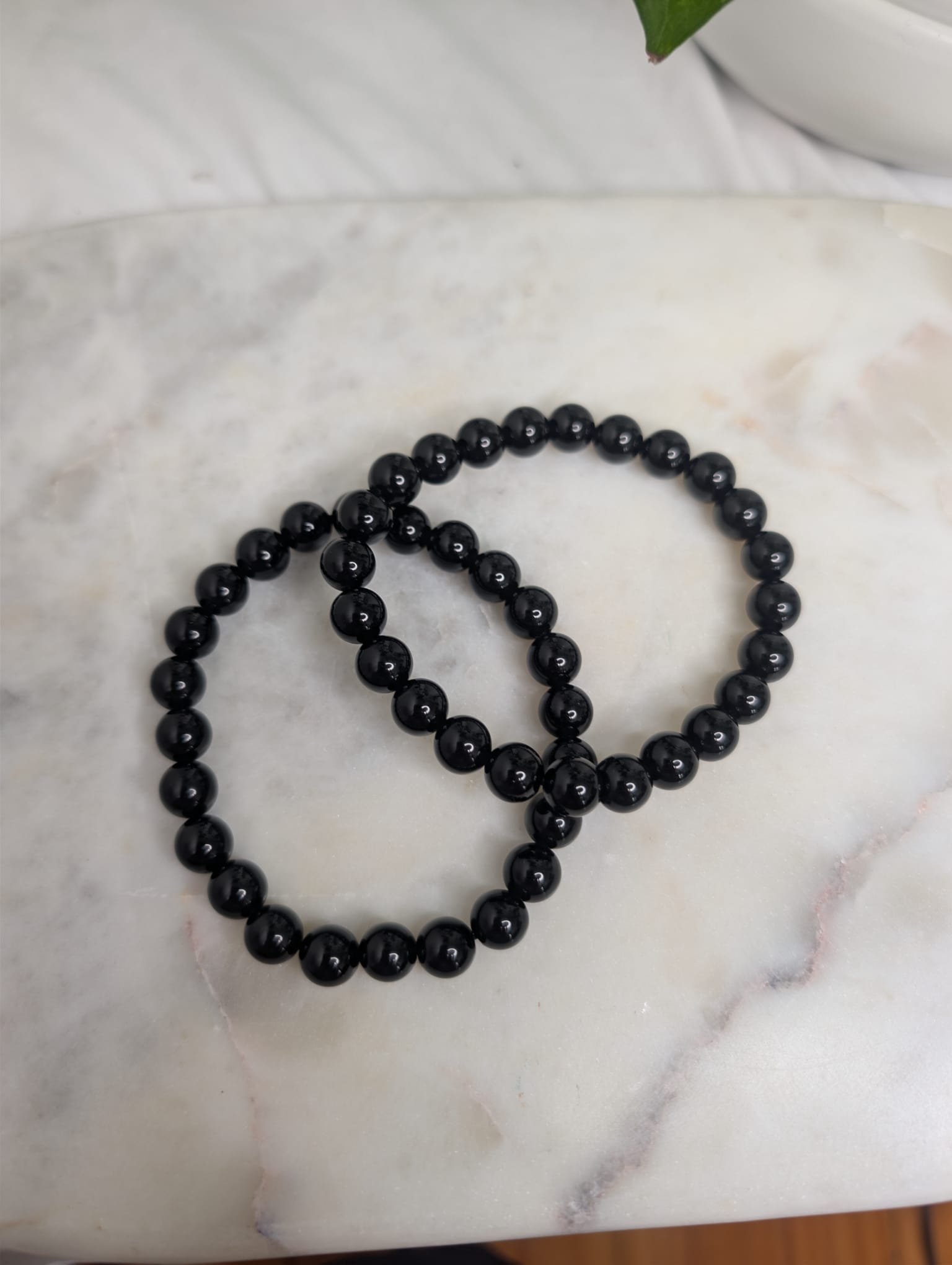 Black Obsidian Beaded Bracelet