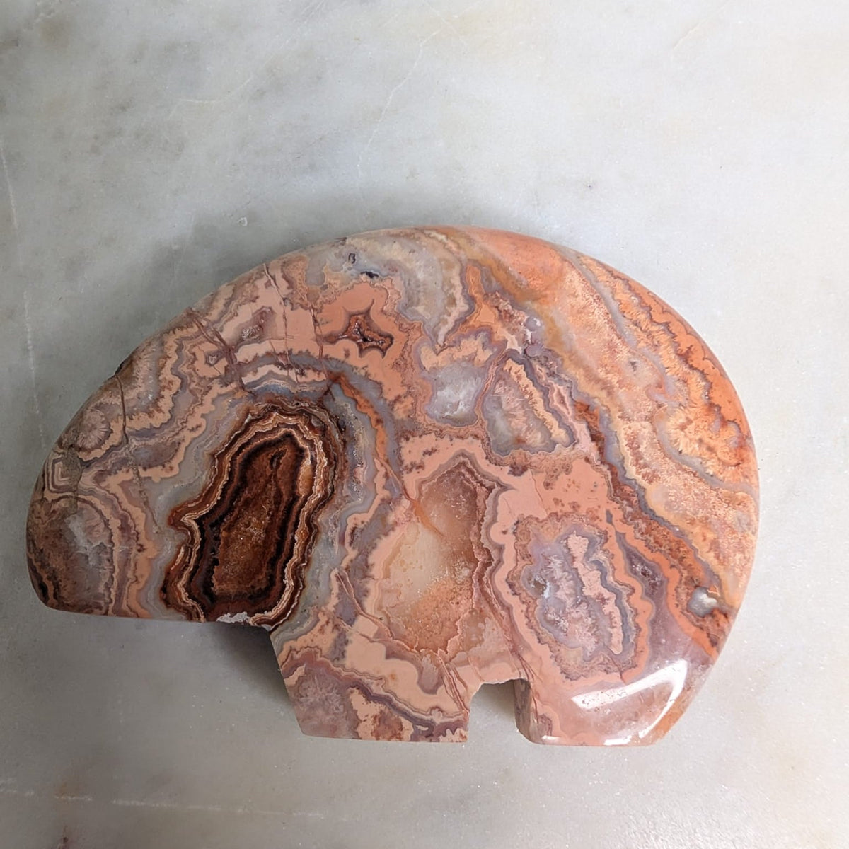 Crazy Lace Agate Bear