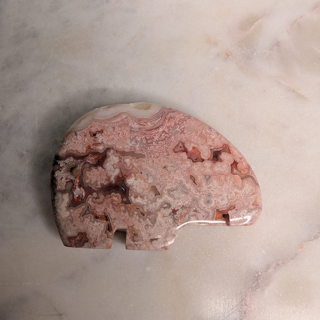 Crazy Lace Agate Bear