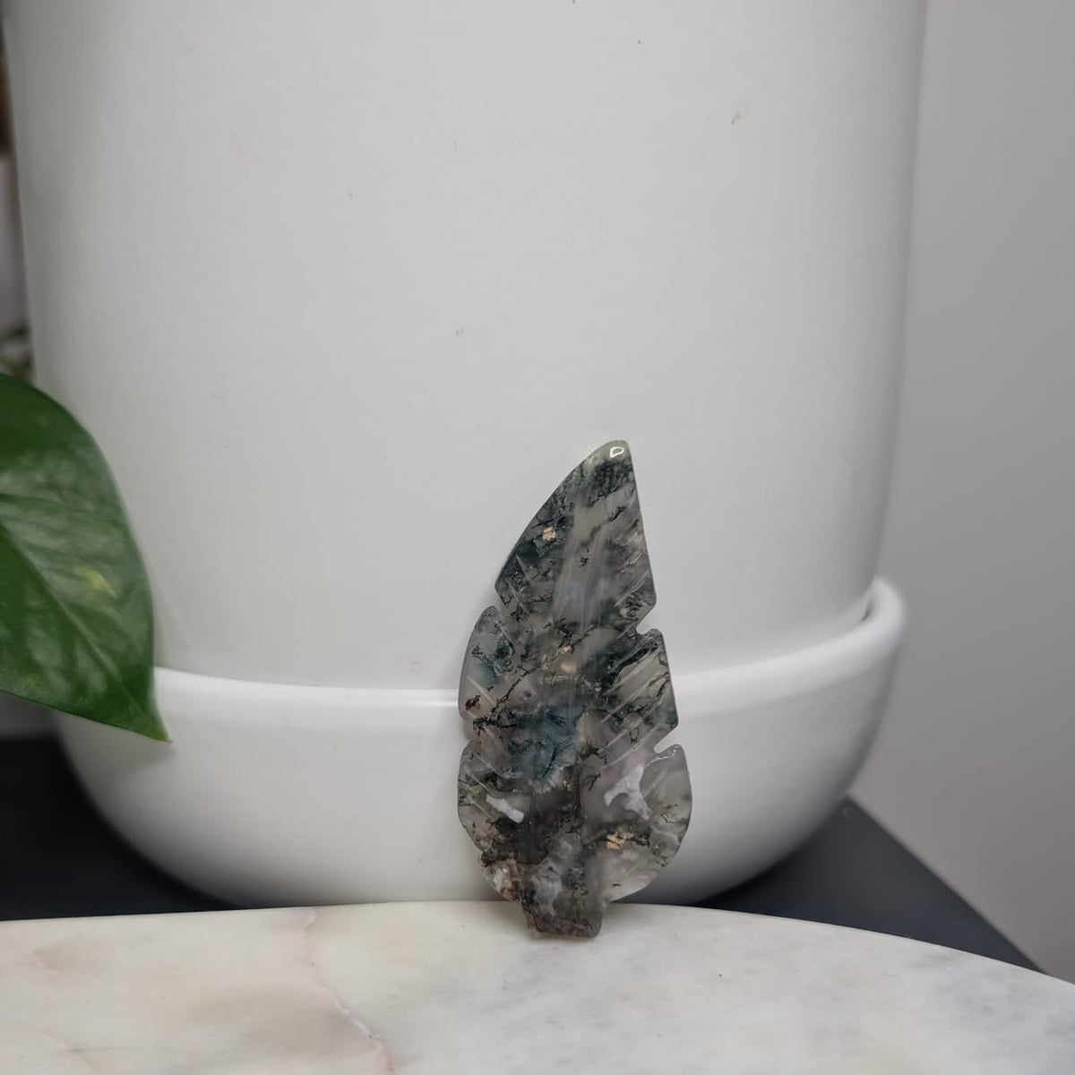 Moss Agate Leaf
