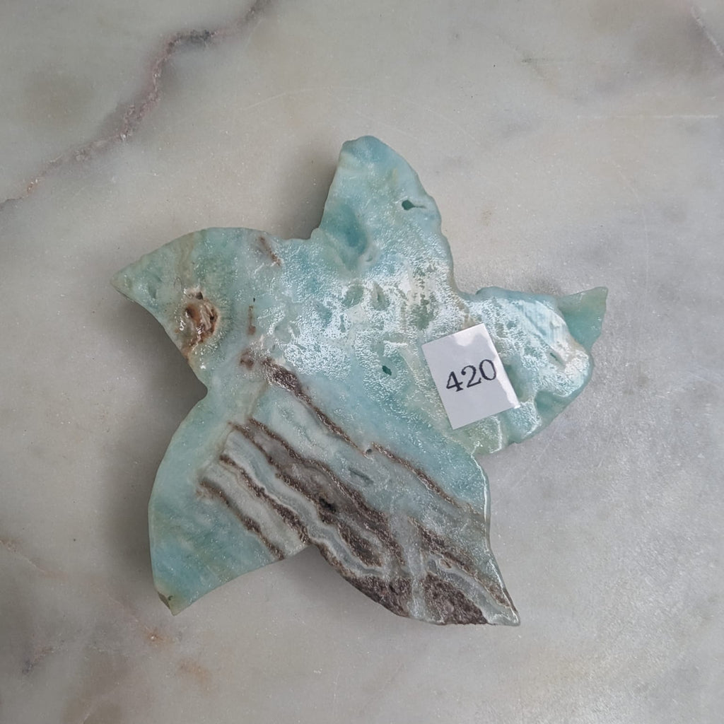 Blue Aragonite Starfish