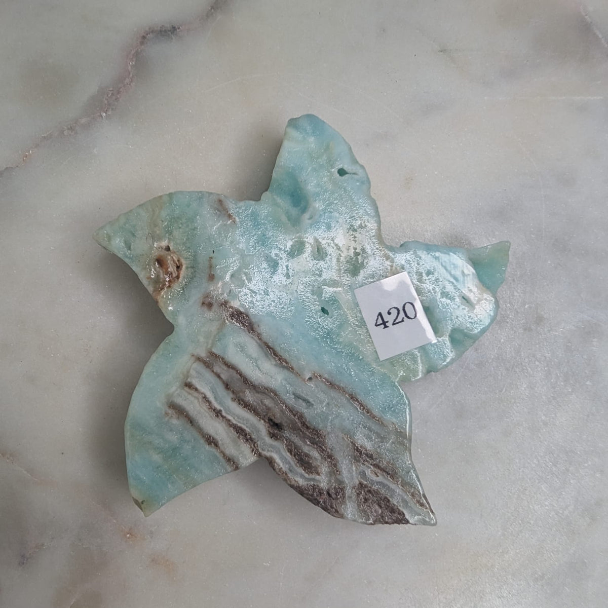 Blue Aragonite Starfish