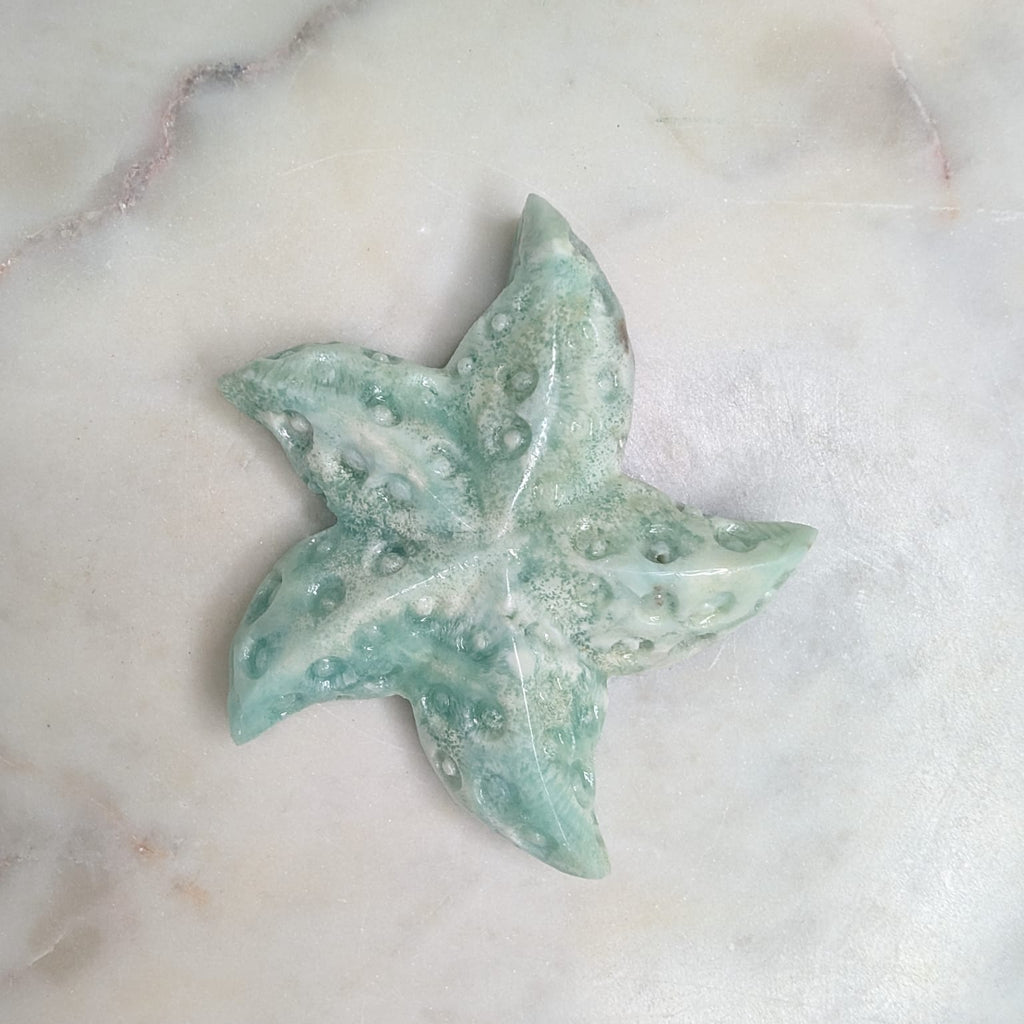 Blue Aragonite Starfish
