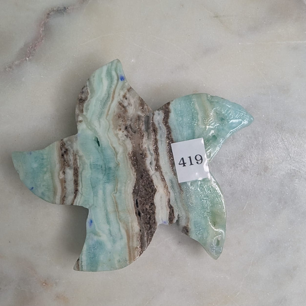Blue Aragonite Starfish