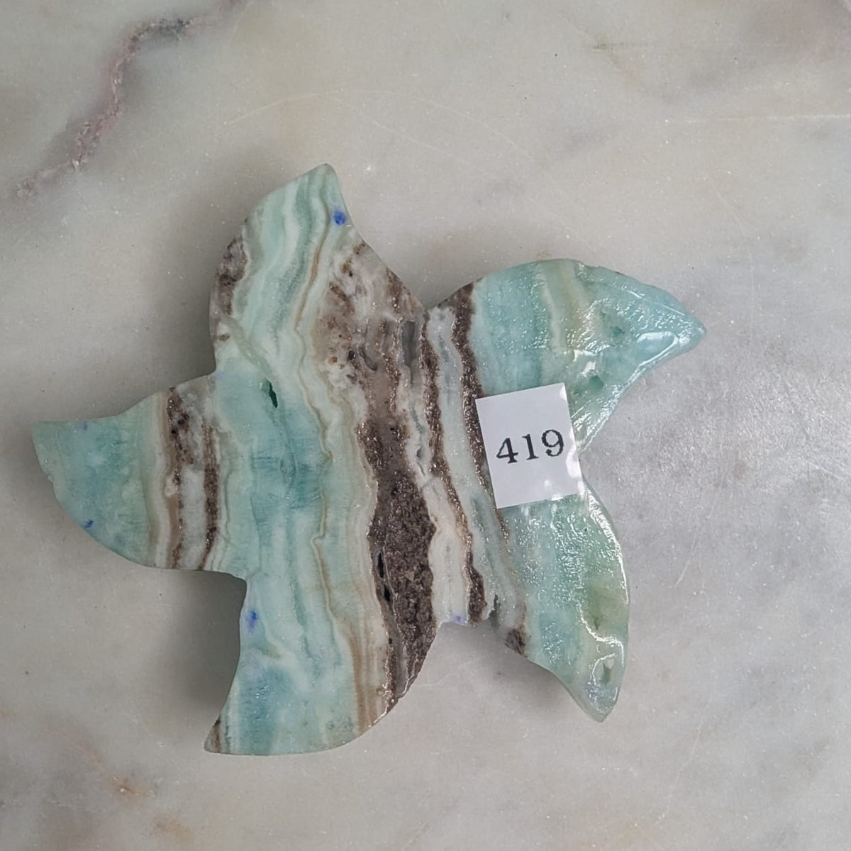 Blue Aragonite Starfish