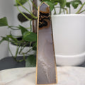 Agate Obelisk with Gold Edge