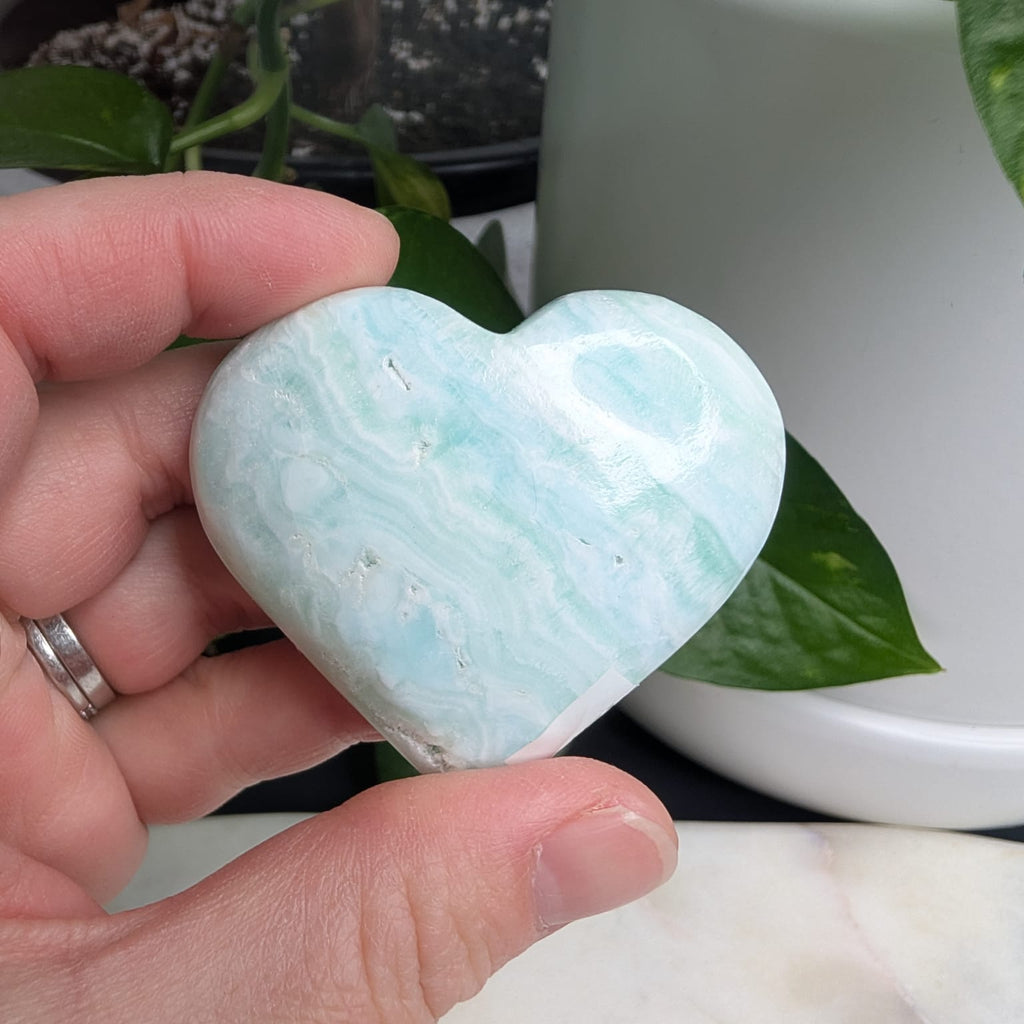 Caribbean Calcite Heart