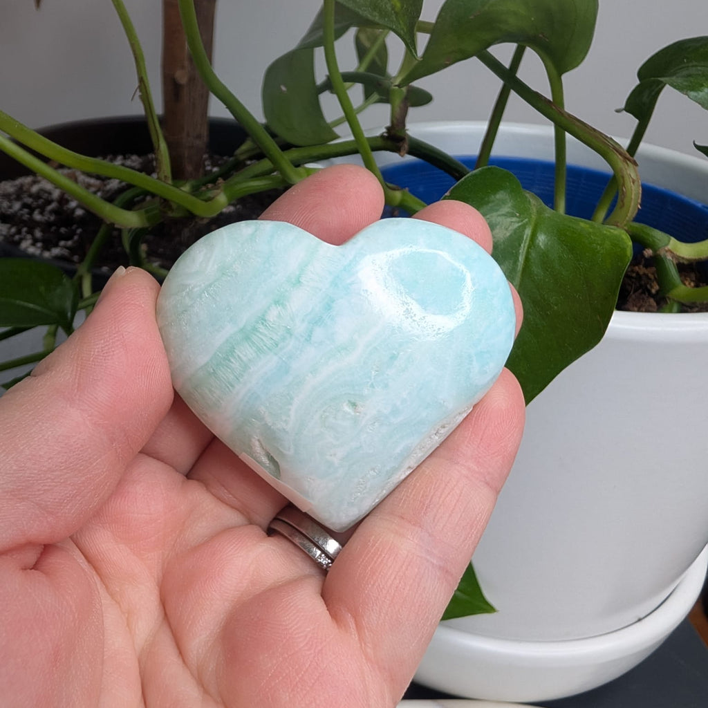 Caribbean Calcite Heart