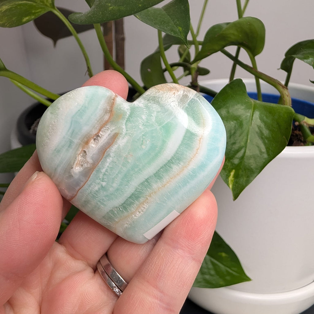 Caribbean Calcite Heart