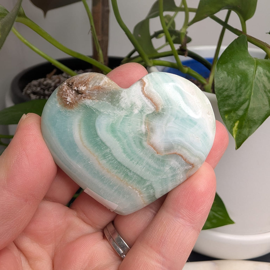 Caribbean Calcite Heart