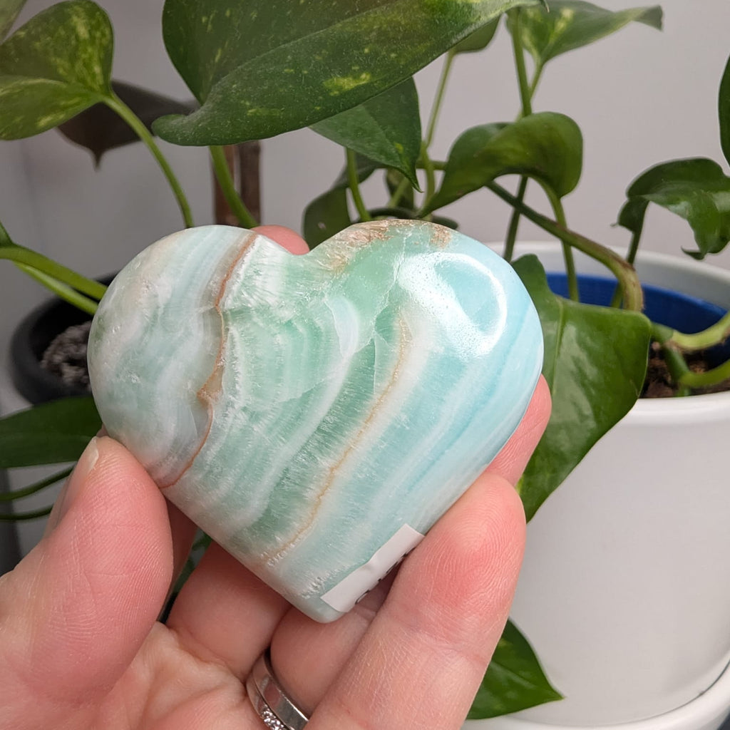 Caribbean Calcite Heart