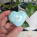 Blue Aragonite Heart