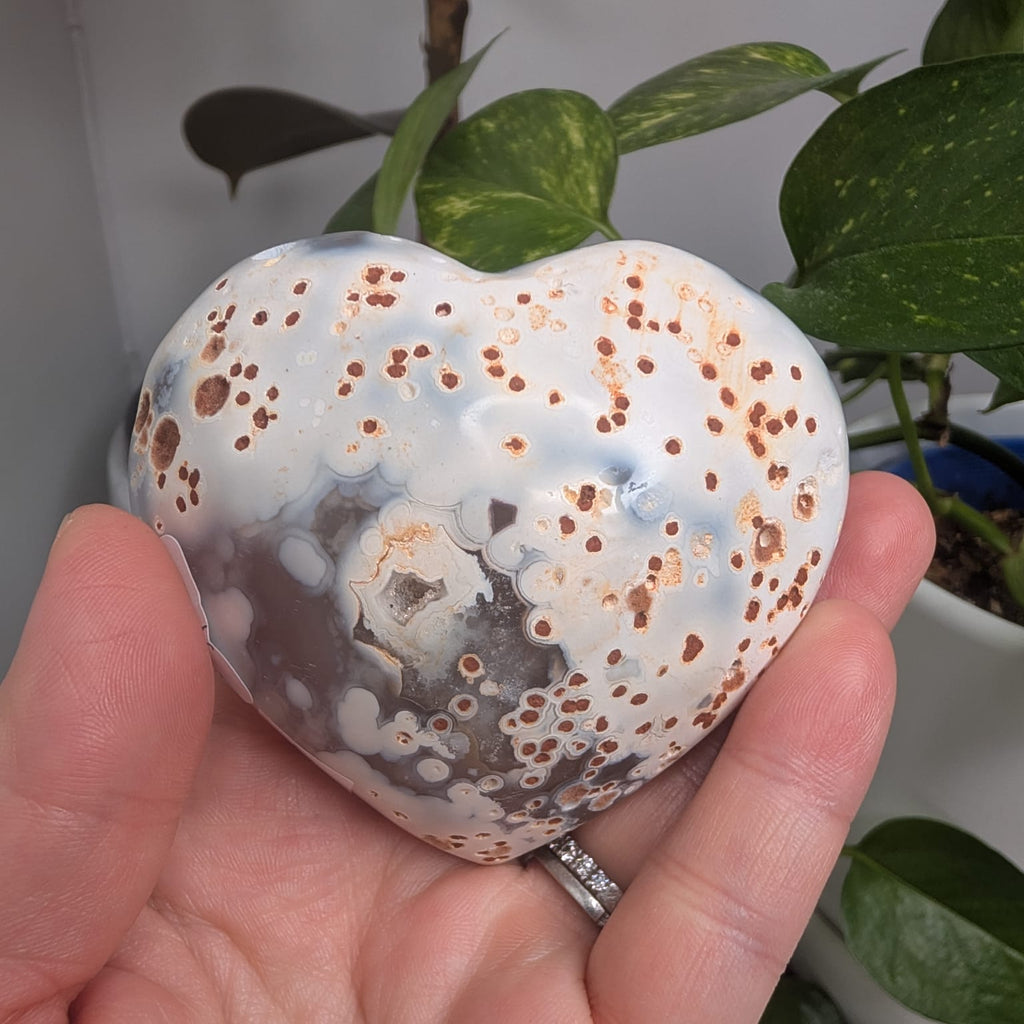 Druzy Agate Heart