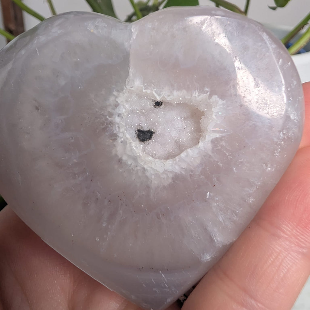 Druzy Agate Heart