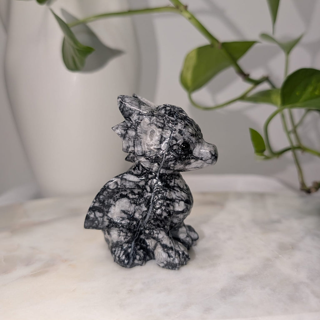 Fossil Jasper Dragon