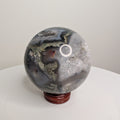 Moss Agate Druzy Sphere