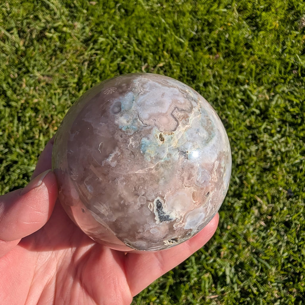 Flower Agate Sphere