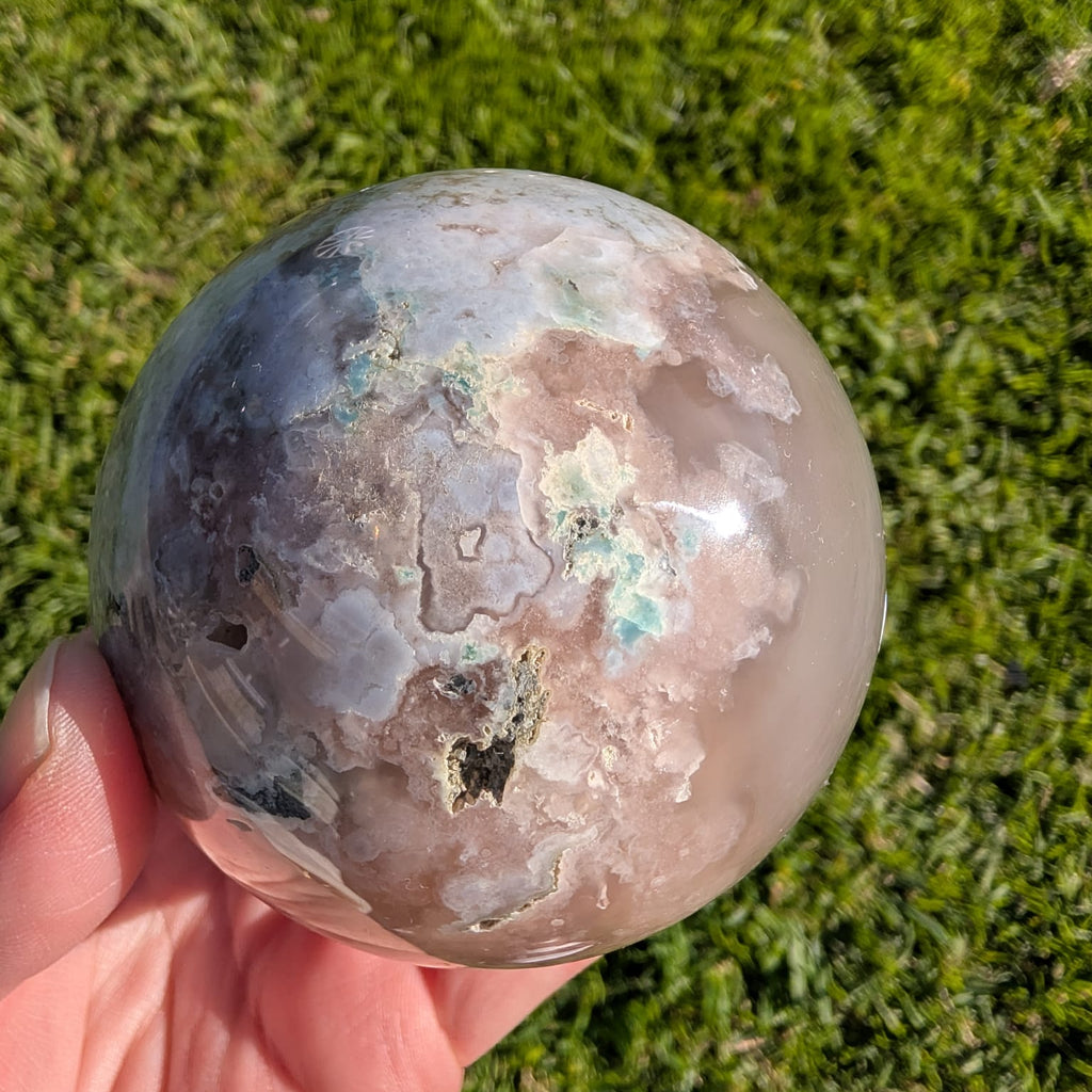 Flower Agate Sphere