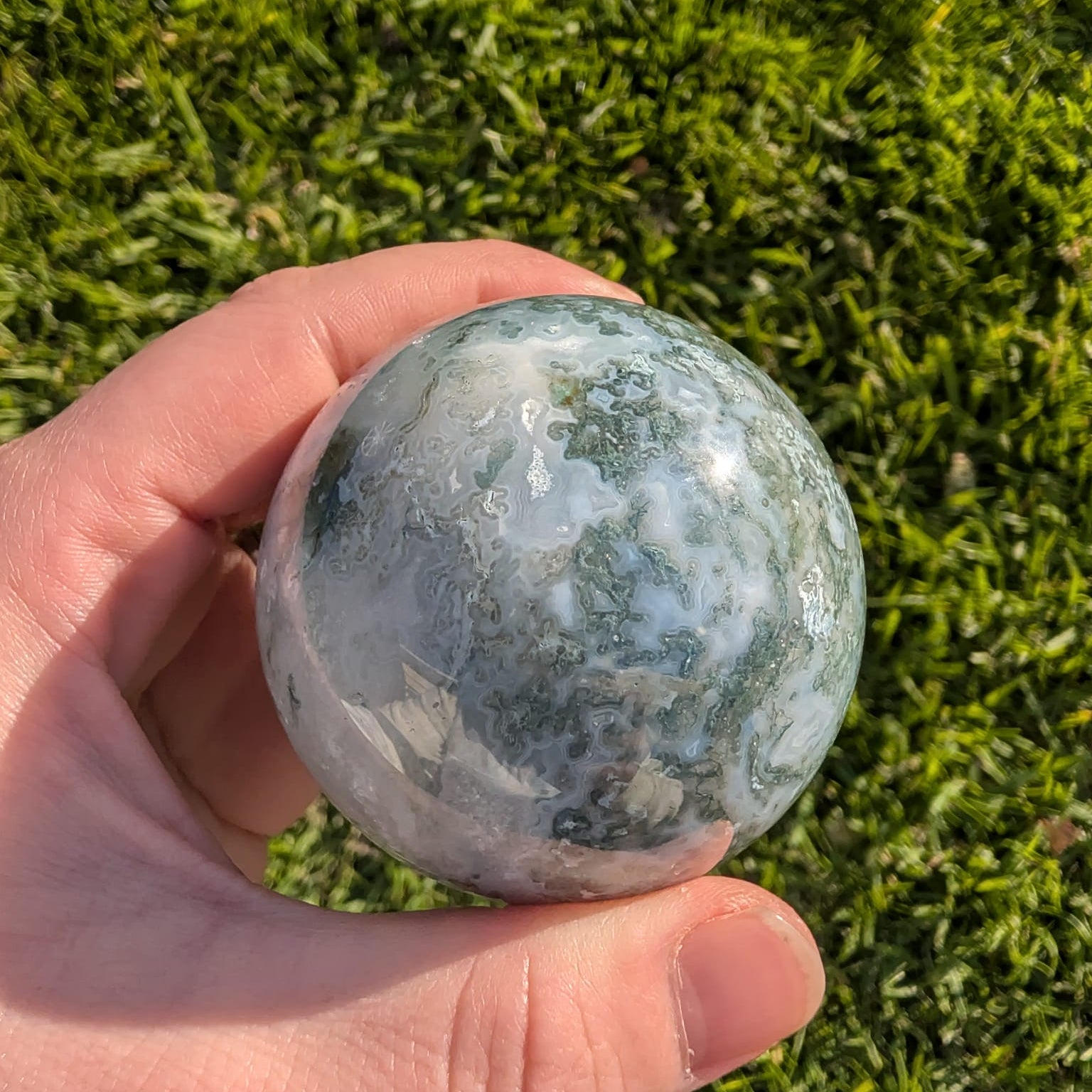 Moss Agate Sphere