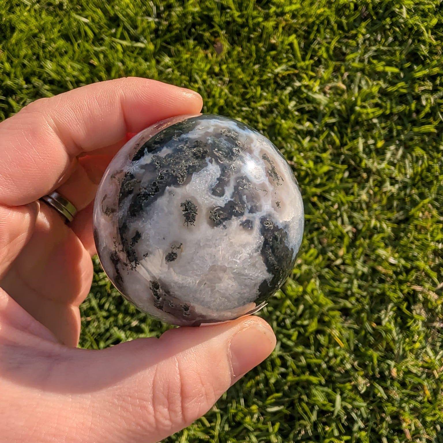 Moss Agate Sphere
