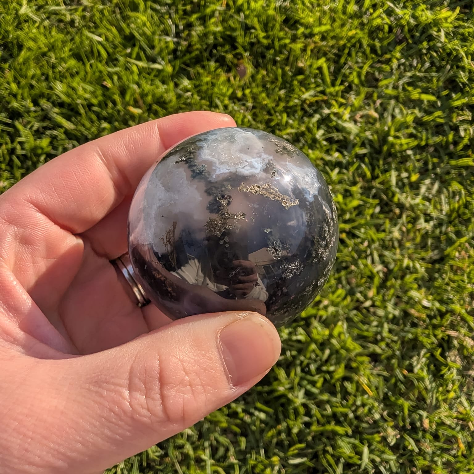 Moss Agate Sphere