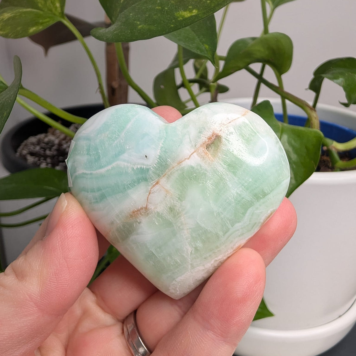 Caribbean Calcite Heart