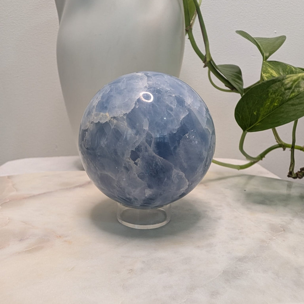 Blue Calcite Sphere
