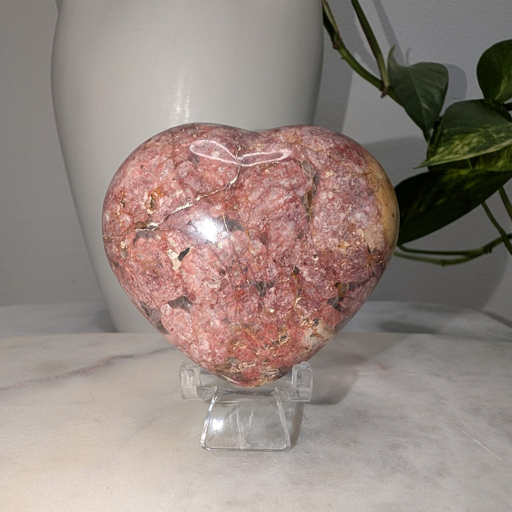 Red Feldspar Heart