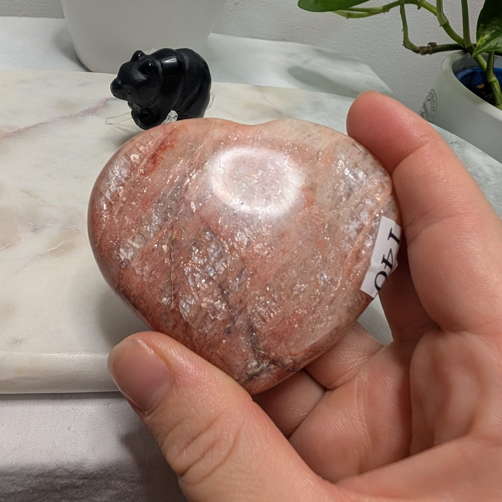 Red Feldspar heart