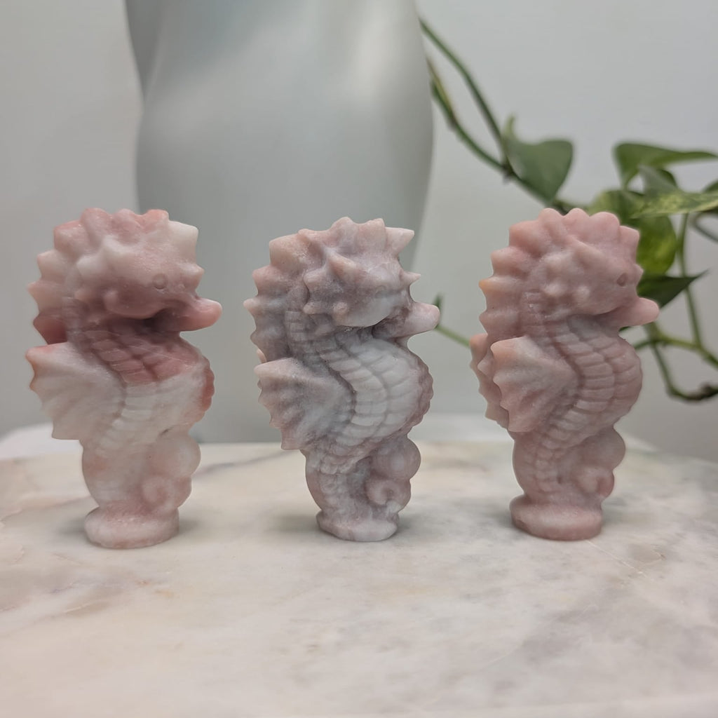 Pink Opal Seahorse