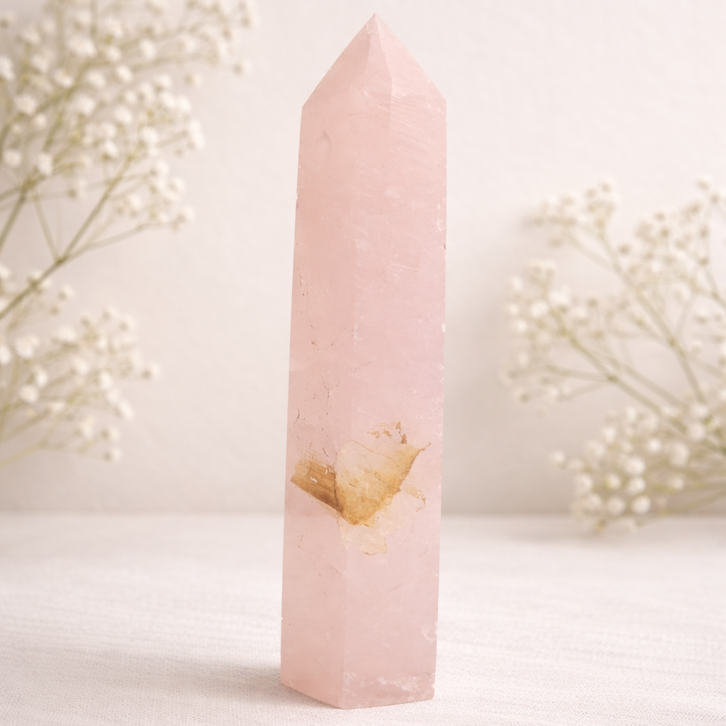 Rose Quartz Generator with Golden Healer