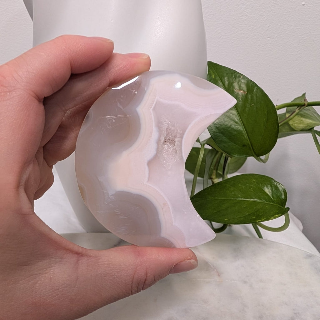 Flower Agate Moon