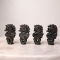 Silver Sheen Obsidian Seahorse