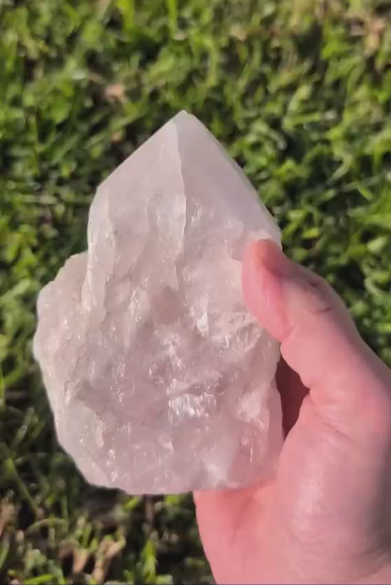Semi-Polished Rose Quartz Freeform