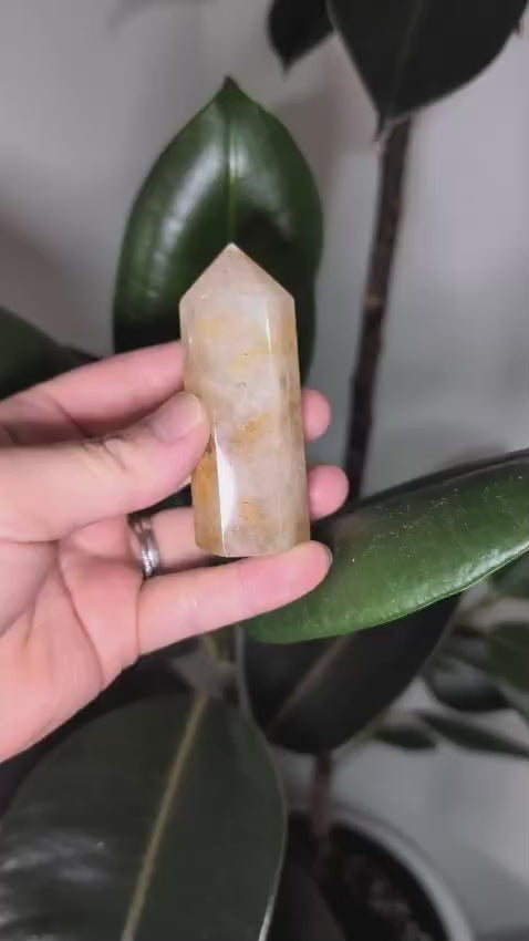 Golden Healer Quartz Tower