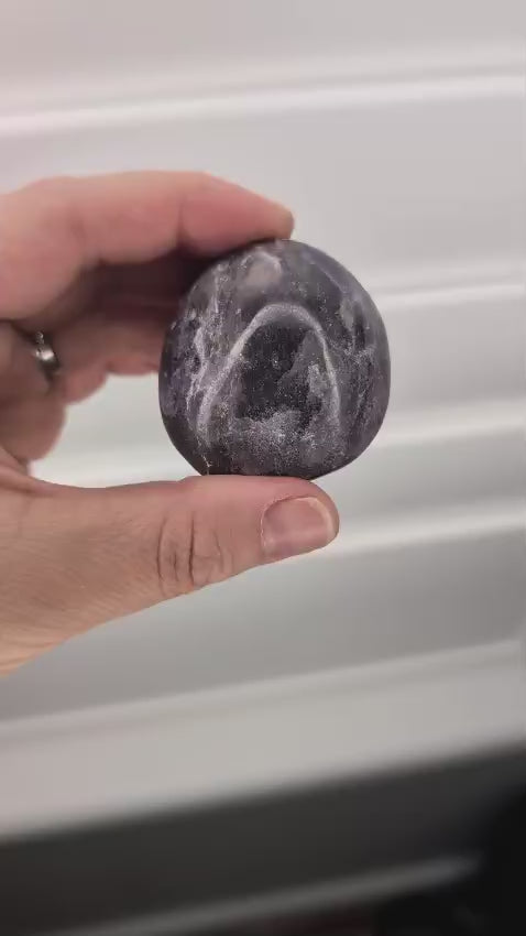 Lepidolite Palm Stone