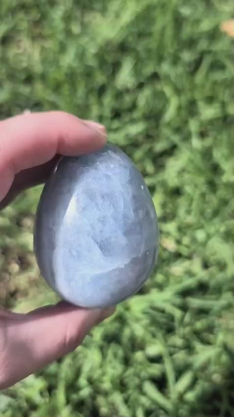 Blue Calcite Egg