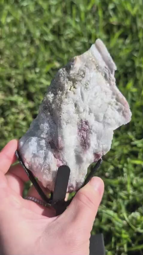 Pink Tourmaline on Stand