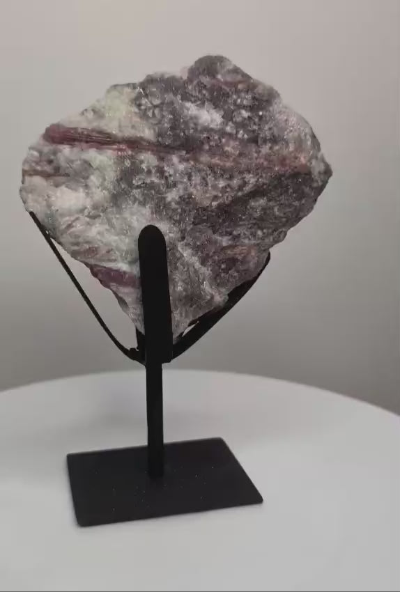 Pink Tourmaline on Stand