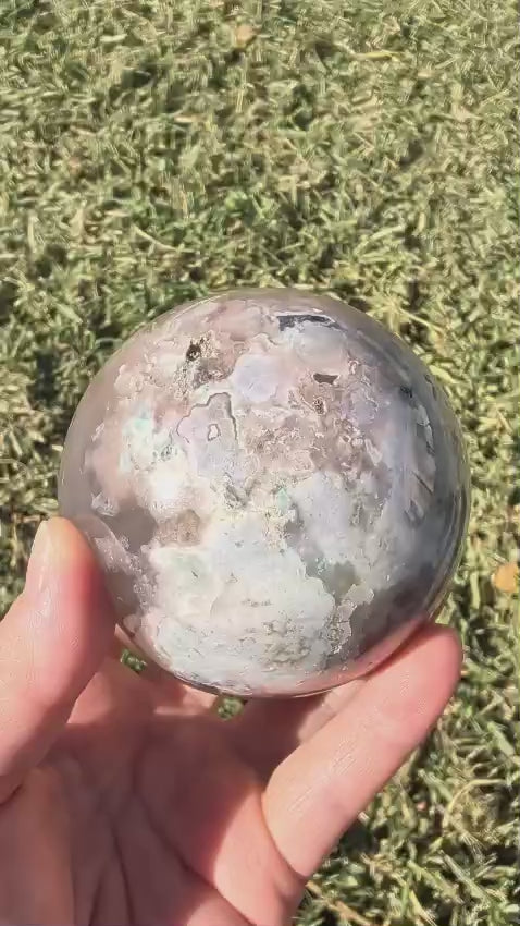 Flower Agate Sphere