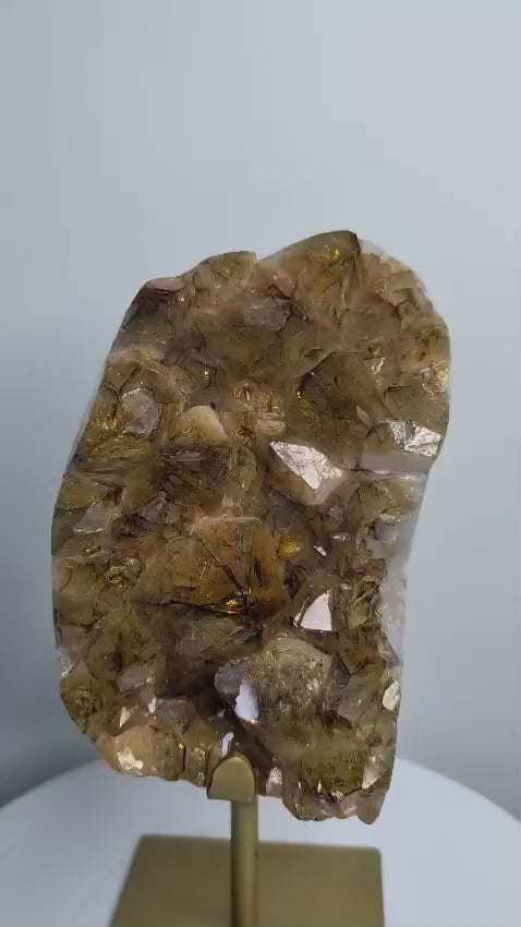 Polished Citrine on Stand