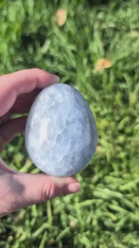 Blue Calcite Egg