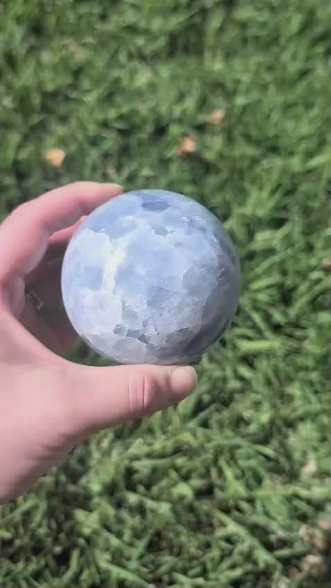 Blue Calcite Sphere