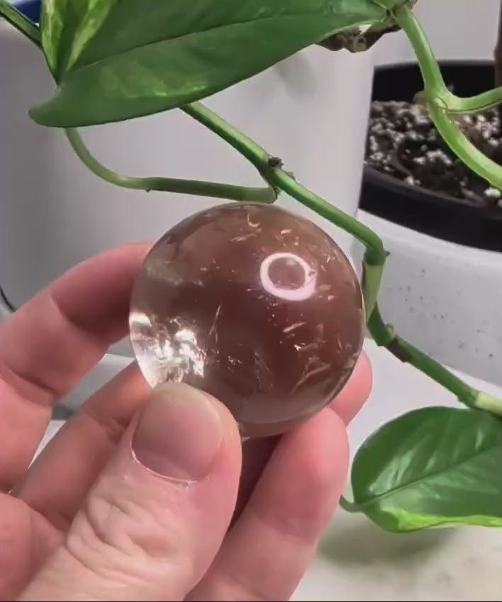 Citrine Sphere -(High Grade)