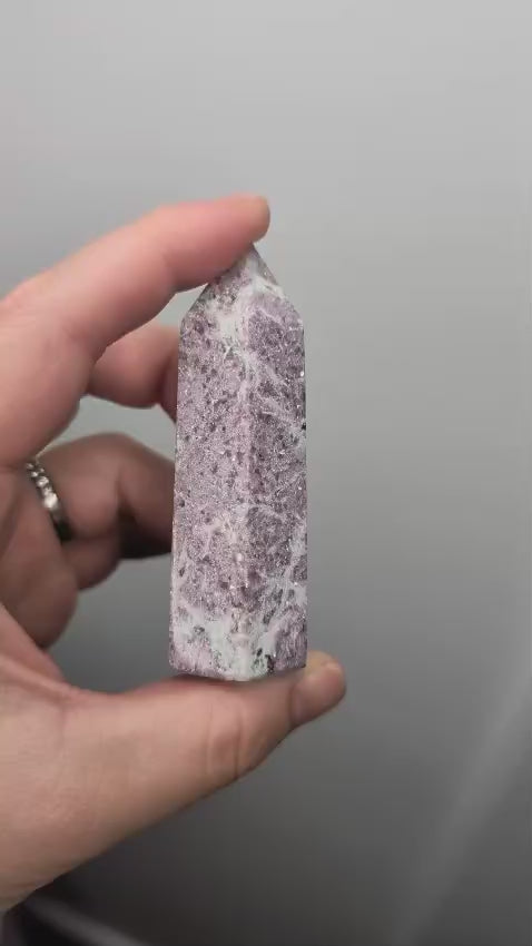 Lavender Lepidolite Obelisk
