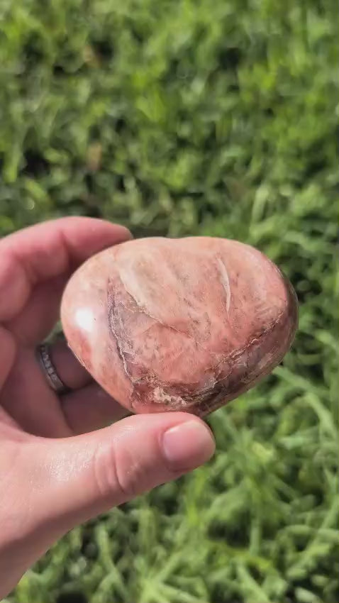 Red Feldspar heart