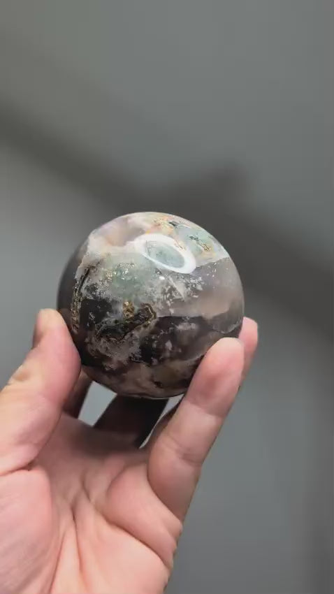 Flower Agate Sphere