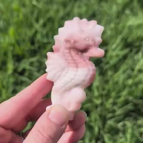 Pink Opal Seahorse