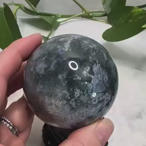 Moss Agate Sphere