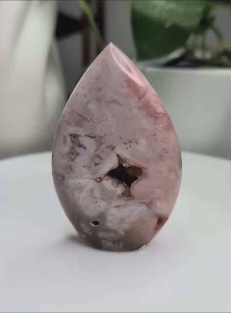 Pink Plume Agate Flame